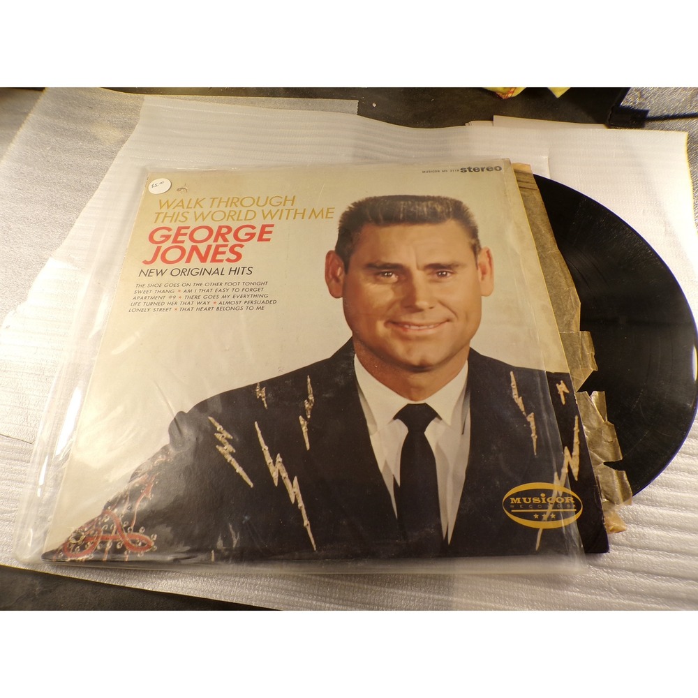 George Jones Walk Through This World With Me Vinyl LP Musicor MS 3119 Stereo 67